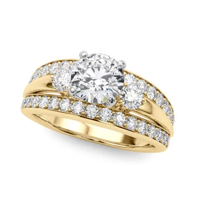 Zelma 2 Row Diamond Engagement Ring
