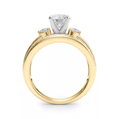 Zelma 2 Row Diamond Engagement Ring