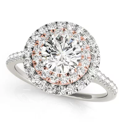 Daisy Double Halo Engagement Ring