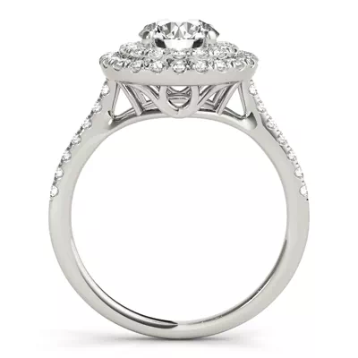 Daisy Double Halo Engagement Ring