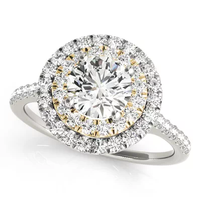 Daisy Double Halo Engagement Ring