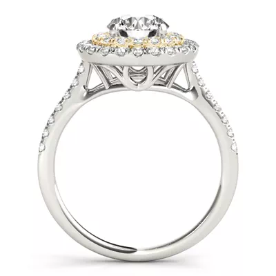 Daisy Double Halo Engagement Ring