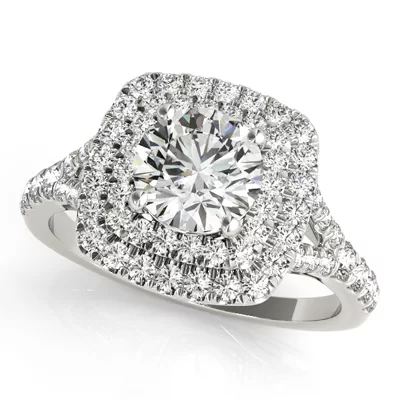 Ellery Double Halo Engagement Ring