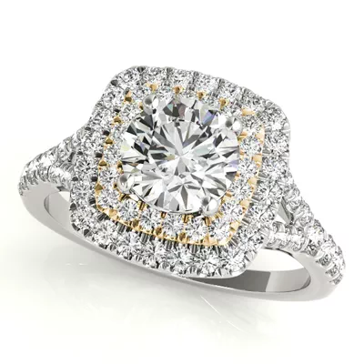 Ellery Double Halo Engagement Ring