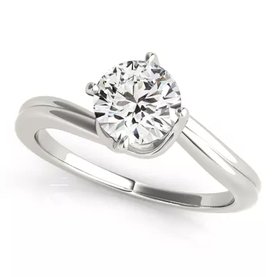 Alberta Bypass Solitaire Engagement Ring