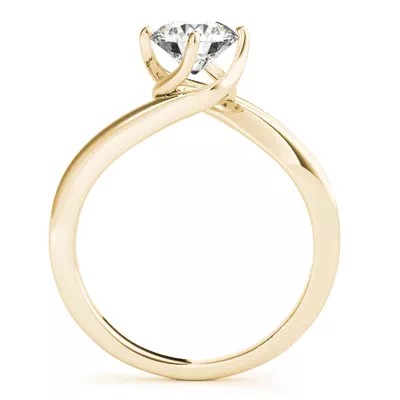 Alberta Bypass Solitaire Engagement Ring