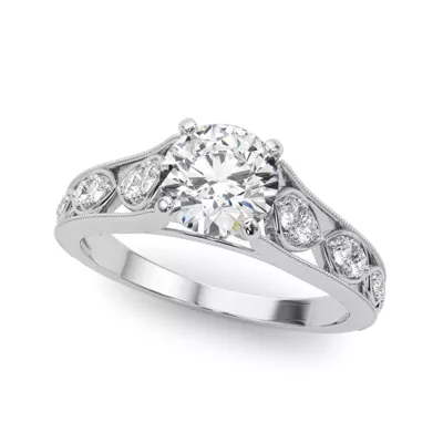 Zera Cathedral Diamond Engagement Ring