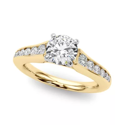 Sable Channel Diamond Engagement Ring