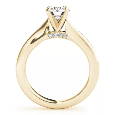 Darya Channel Diamond Bypass Engagement Ring