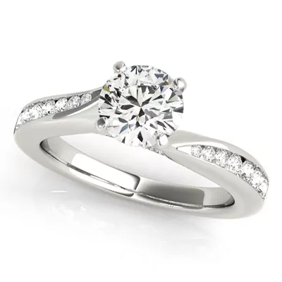 Darya Channel Diamond Bypass Engagement Ring