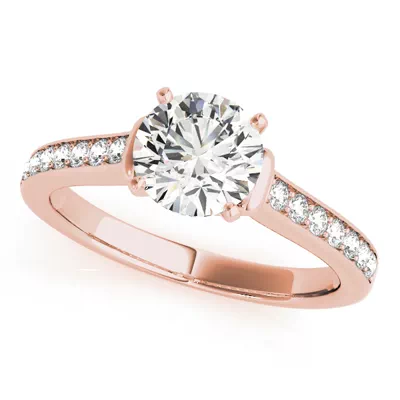 Elea Channel Diamond Engagement Ring With Peek A Boo Diamonds