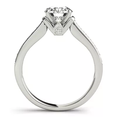 Elea Channel Diamond Engagement Ring With Peek A Boo Diamonds