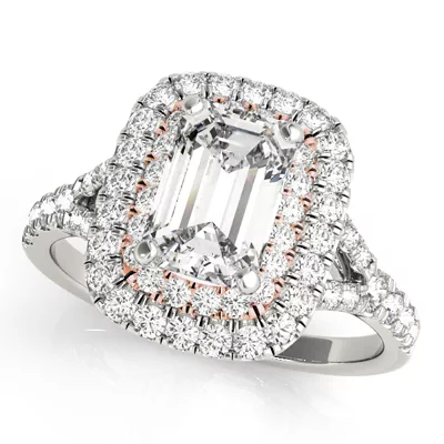 Hadley Double Halo Engagement Ring