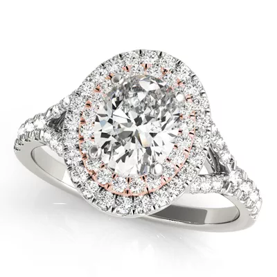 Adele Double Halo Engagement Ring