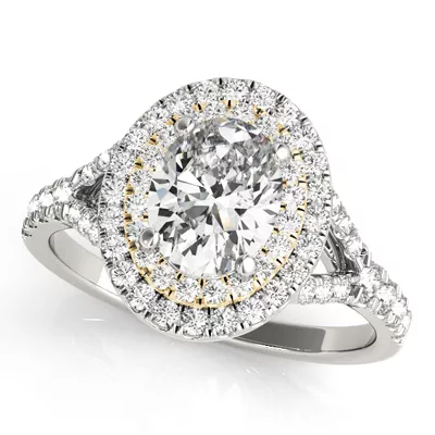 Adele Double Halo Engagement Ring