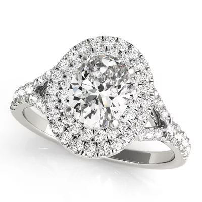 Adele Double Halo Engagement Ring