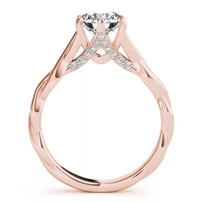Skylar 6 Prong Twist Engagement Ring
