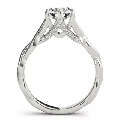 Skylar 6 Prong Twist Engagement Ring