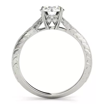 Isla 4 Prong Vintage Style Engagement Ring