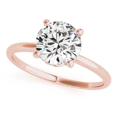 Lillian 4 Prong Martini Style Engagement Ring