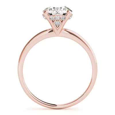 Lillian 4 Prong Martini Style Engagement Ring