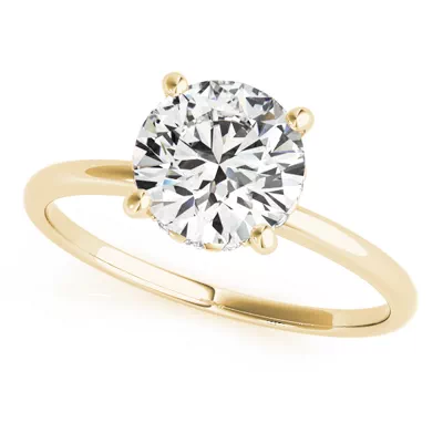 Lillian 4 Prong Martini Style Engagement Ring