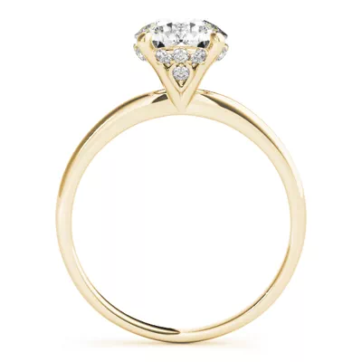 Lillian 4 Prong Martini Style Engagement Ring