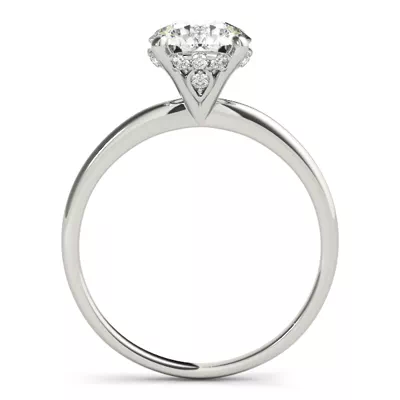 Lillian 4 Prong Martini Style Engagement Ring