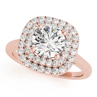 Devon Double Halo Engagement Ring