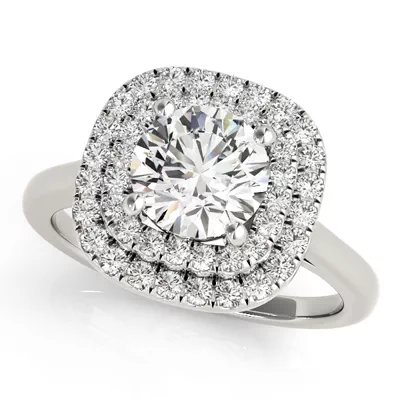 Devon Double Halo Engagement Ring