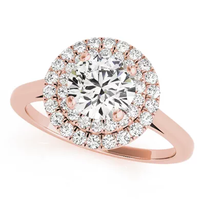 Cairo Double Halo Engagement Ring