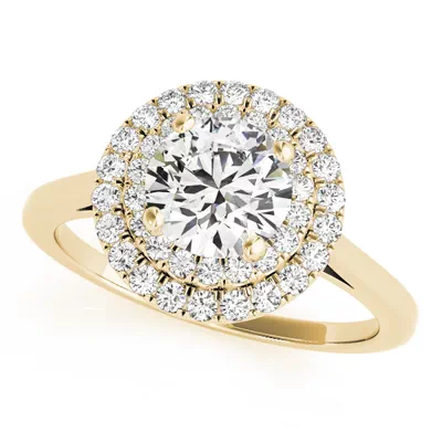 Cairo Double Halo Engagement Ring