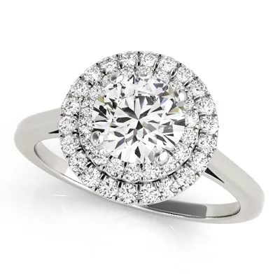 Cairo Double Halo Engagement Ring
