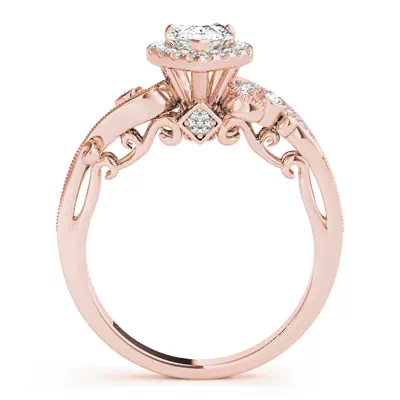 Beatrix Halo Engagement Ring