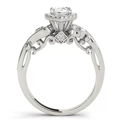 Beatrix Halo Engagement Ring