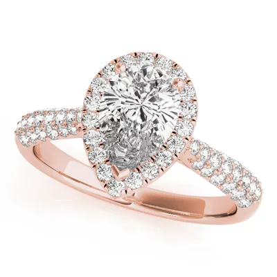 June Halo Engagement Ring