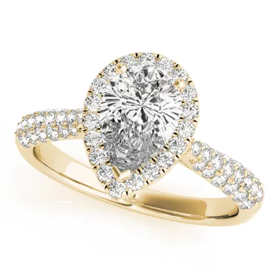 June Halo Engagement Ring