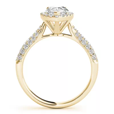 June Halo Engagement Ring