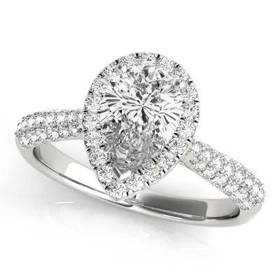 June Halo Engagement Ring