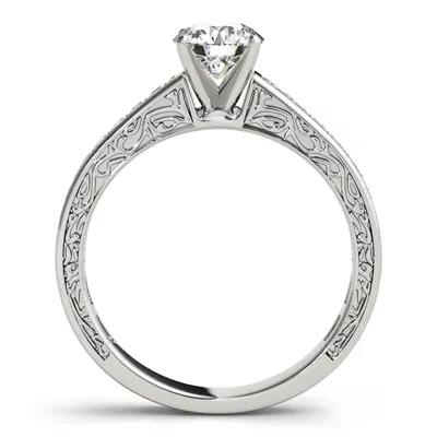 Rainey Vintage Inspired Channel Diamond Engagement Ring