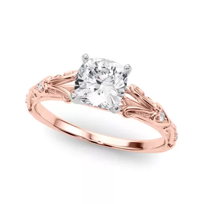 Tegan Vintage Inspired Lab Engagement Ring