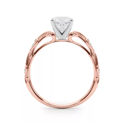 Tegan Vintage Inspired Lab Engagement Ring