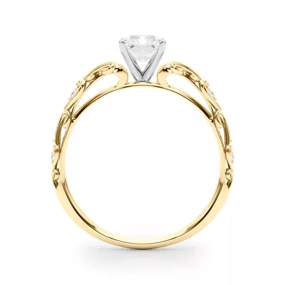 Tegan Vintage Inspired Lab Engagement Ring