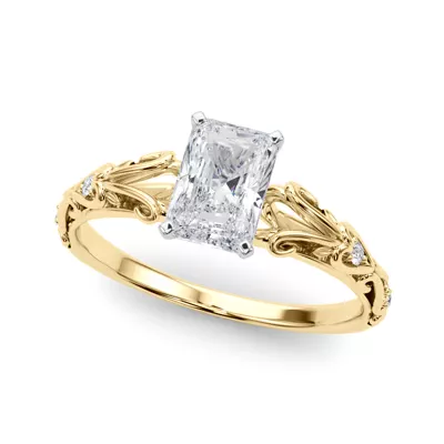 Tegan Vintage Inspired Lab Engagement Ring