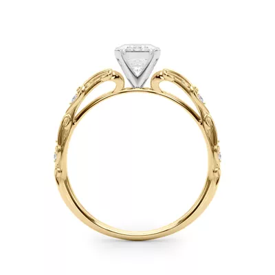 Tegan Vintage Inspired Lab Engagement Ring
