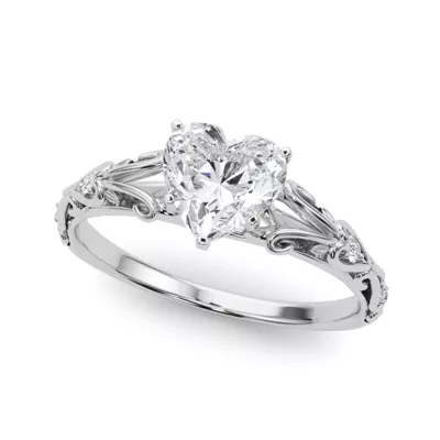 Tegan Vintage Inspired Lab Engagement Ring