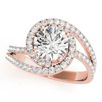 Everest Contemporary Halo Engagement Ring