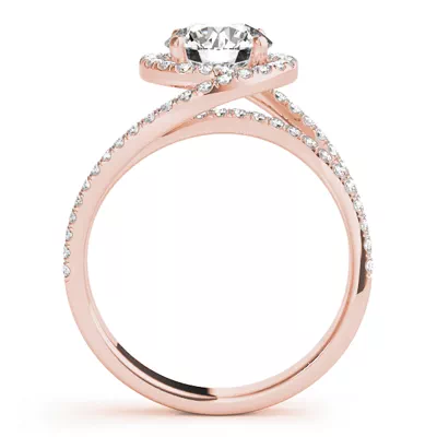 Everest Contemporary Halo Engagement Ring