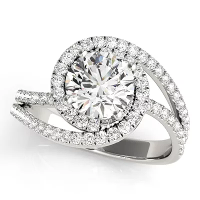 Everest Contemporary Halo Engagement Ring