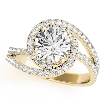 Everest Contemporary Halo Engagement Ring